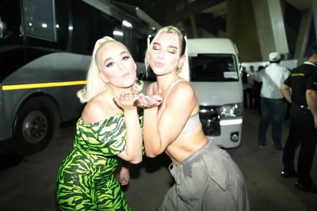 Katy Perry y Dua Lipa participaron del OnePlus Music Festival realizado  el 16 de noviembre del 2019. [Foto: Instagram]