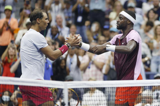 Frances Tiafoe se jugó un partidazo y logró a eliminar a Rafael Nadal, favorito a llevarse el US Open 2022. Foto: AFP