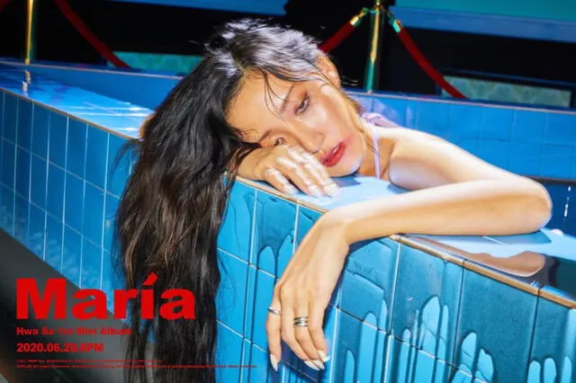 Primera imagen teaser del 1st Mini Album [María] de Hwasa. Fuente: Instagram MAMAMOO