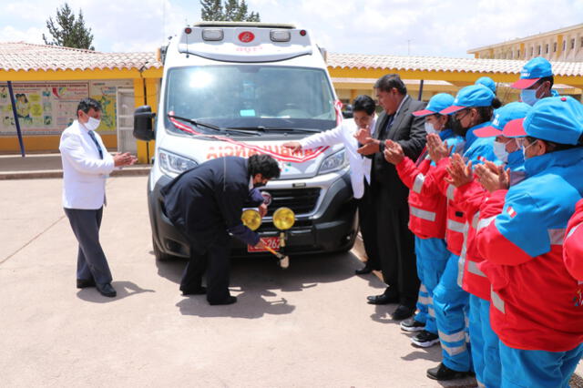 Ponen en funcionamiento el SAMU en Juliaca. Foto: Red de Salud de San Román.