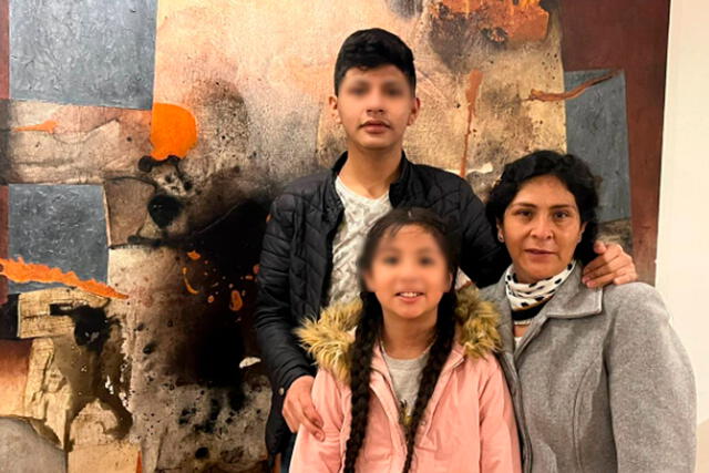 Familia de Pedro Castillo en México. Foto: Twitter Marcelo Ebrad