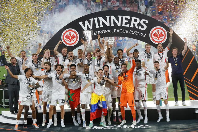 Eintracht Frankfurt venció a Rangers en la final de Europa League. Foto: EFE