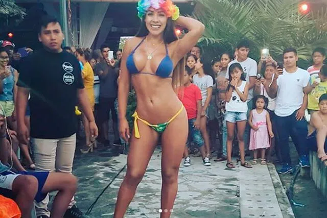 Dorita Orbegoso hace sexy desfile y la critican por este detalle
