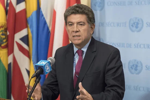 Gustavo Meza-Cuadra, titular de Relaciones Exteriores, saludó el mensaje de la OEA y estuvo de acuerdo conque el TC dirima la situación. Foto: Andina.