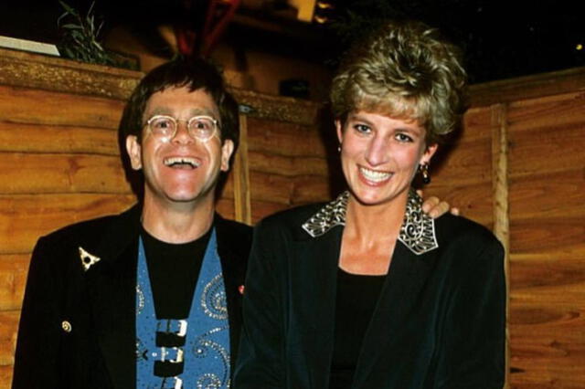 Lady Di y Elton John.