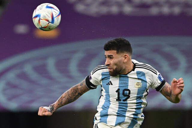 Nicolás Otamendi será titular con Argentina. Foto: AFP