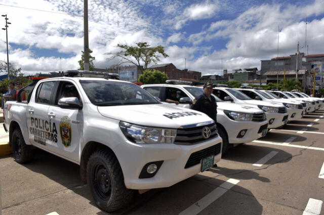 Entregan 23 nuevos patrulleros a la PNP para combatir delincuencia en Pucallpa 