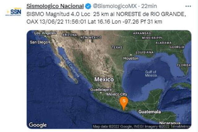 Temblor en México HOY, 13 de Junio: ¿De cuánto fue el sismo, según el Sismológico Nacional?