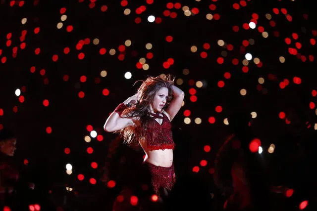 Shakira en performance.