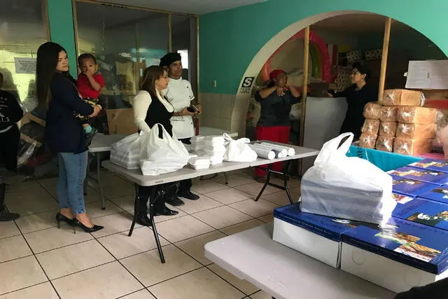 SJL: pastelerías entregan víveres a refugio de venezolanos [FOTOS]