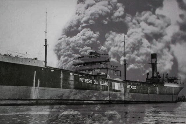 Potrero del Llano, una de las embarcaciones que fue atacada por soldados alemanes.