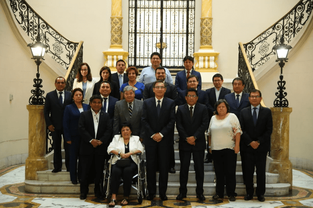 Virtual bancada de Alianza Para el Progreso se reunió con el presidente Martín Vizcarra. Foto: Presidencia.