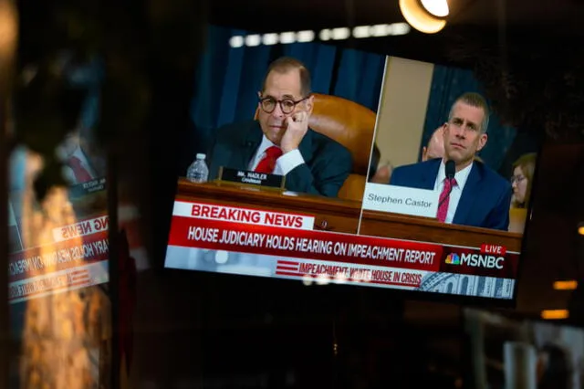 El proceso de destitución de Trump entró en una semana clave en el Congreso. Foto: AFP.