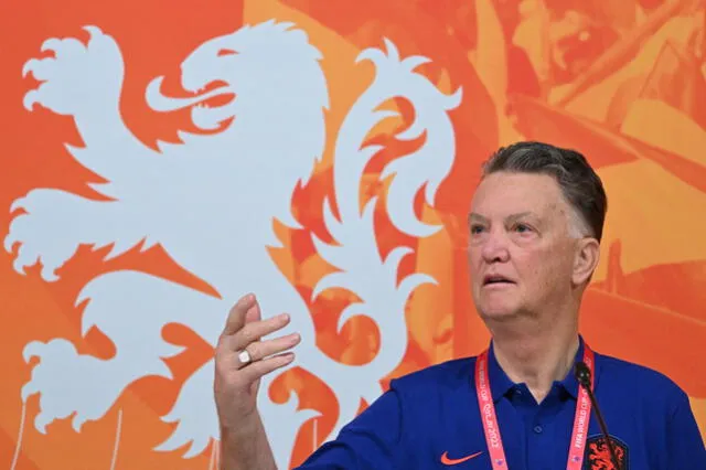 Louis Van Gaal es el DT de la selección de Países Bajos. Foto: AFP