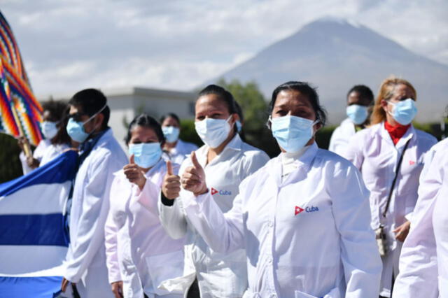 Médicos cubanos llegaron a Arequipa en junio de 2020. Foto: Gobierno Regional de Arequipa.