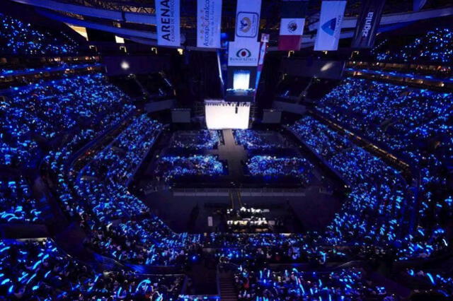 Así luce la Arena CDMX en un concierto de Super Junior. Foto: ELF méxico