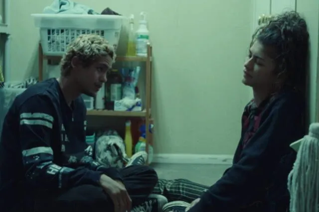 Escena donde Rue (Zendaya) y Elliot (Dominic Fike) se conocen. Foto: HBO Max