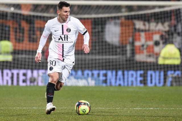 El último partido de Lionel Messi fue en diciembre ante Lorient. Foto: AFP