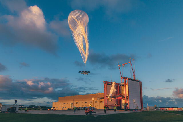 Cómo se lanza un globo de Project Loon. Foto: Google