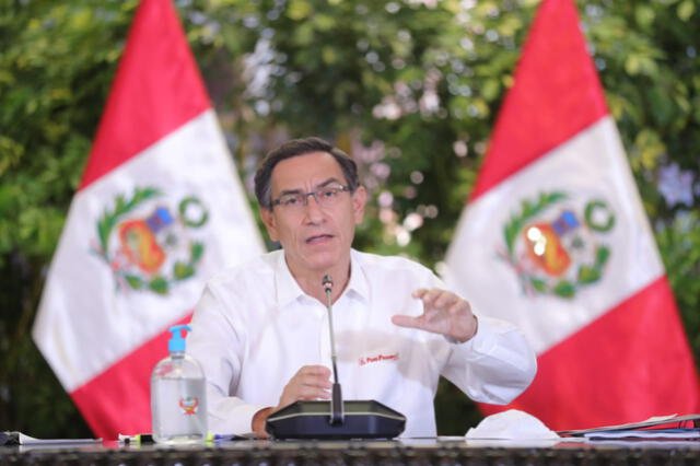 Presidente Martín Vizcarra en el día 48 del estado de emergencia. Foto: Presidencia.