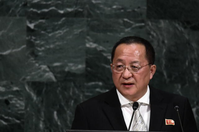 Ri Yong Ho fue Ministro de Relaciones Exteriores de su país desde 2016 hasta comienzos de 2020. Foto: AFP