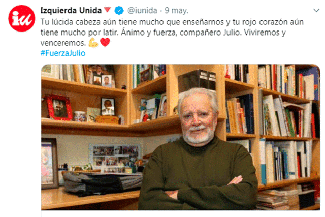 Twitter: Izquierda Unida.