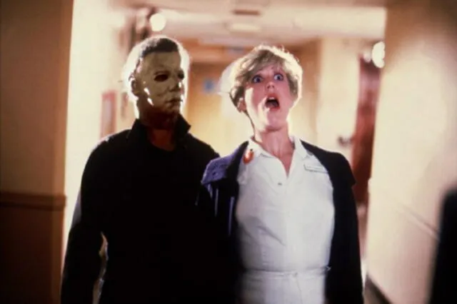 Halloween II (1981). Secuela directa y donde Laurie debe sobrevivir a Myers nuevamente. Foto: cinema
