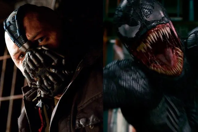 Bane de Batman en Venom. Foto: composición / Warner Bros. Pictures / Sony Pictures
