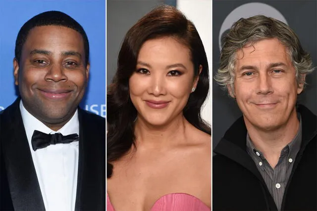 Kenan Thompson, Ally Maki y Chris Parnell