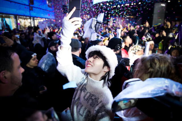 J-Hope recibió el Año Nuevo en los Estados Unidos. Foto: Instagram