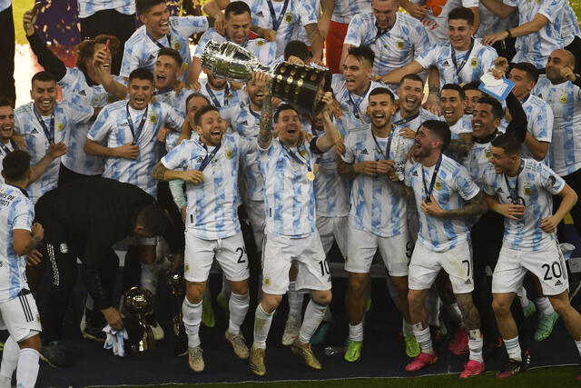 Argentina ganó la Copa Ámerica 2021con Messi como estrella. Foto: AFP