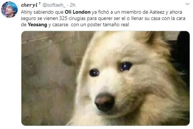 Reacción de ATINY a Oli London