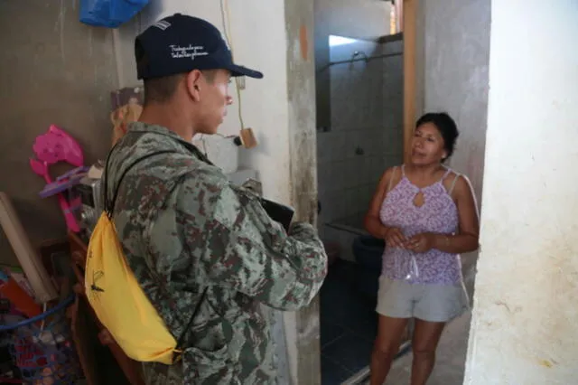 Ejército sale a las calles de Piura para el control larvario en zonas de riesgo de dengue