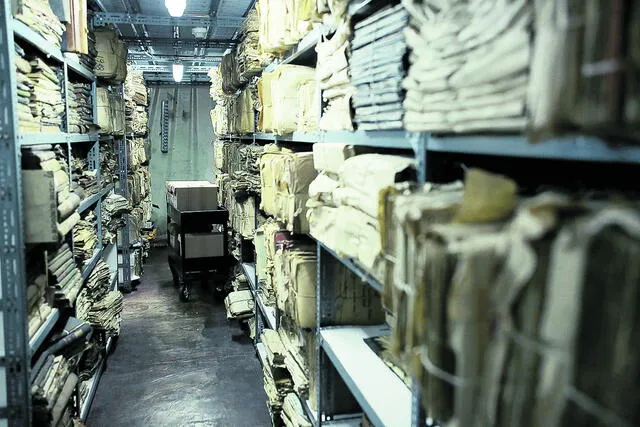 De 4 siglos. El AGN alberga 150 millones de documentos. Foto: John Reyes/La República