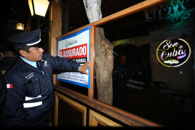 Miraflores: clausuran locales de la Calle de las Pizzas por riesgo alto [FOTOS]