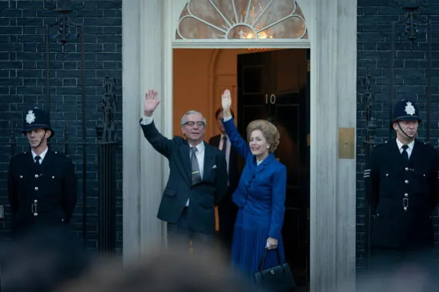 Gillian Anderson como Margaret Thatcher para The Crown temporada 4. Foto: Netflix