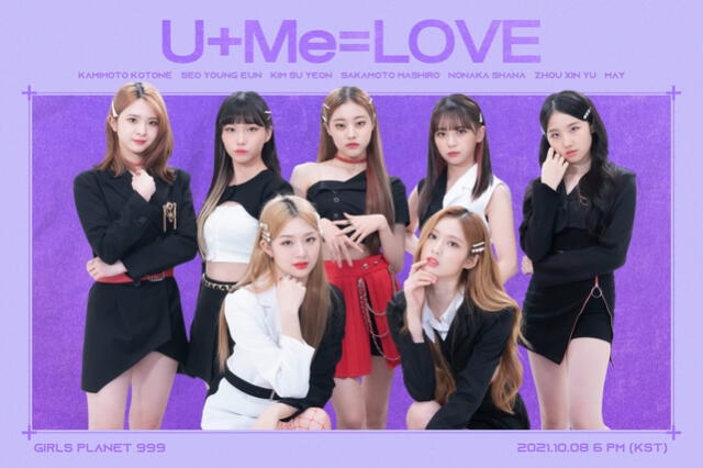 Team "U+Me=LOVE" ganó en el episodio 10 de Girls planet 999. Foto: Mnet