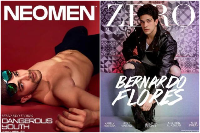 Bernardo también ha modelado y sido portadas de revistas. Foto: Neomen / Zero.