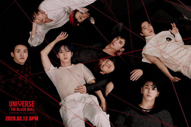 PENTAGON: primer teaser photo concept para “Universe: The Black Hall”.