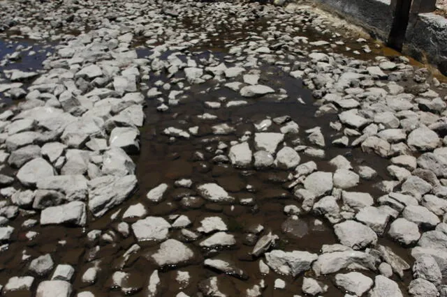 Totorani. Este río tiene menos de un litro por segundo. Foto: Juan Carlos Cisneros/ La República
