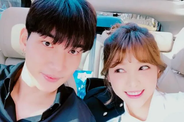 Roo Ji Hoon y su esposa