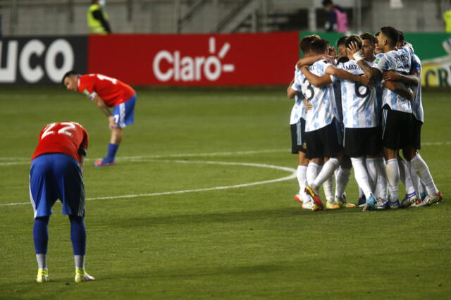 Argentina se impuso por 2-1 ante Chile en Calama. Foto: ESPN