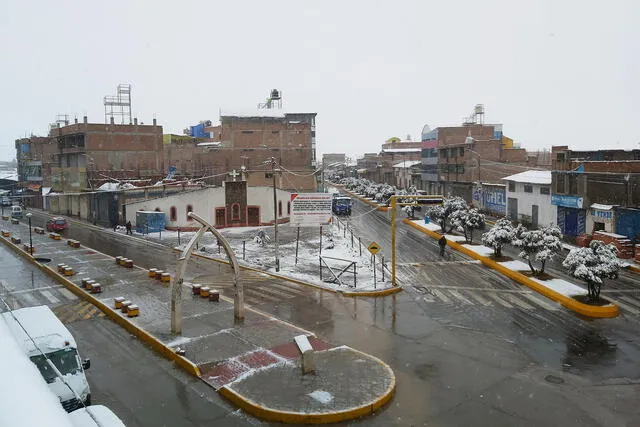 Municipalidad de Macusani alertó alteraciones en el fluido eléctrico por nevadas. Foto: difusión