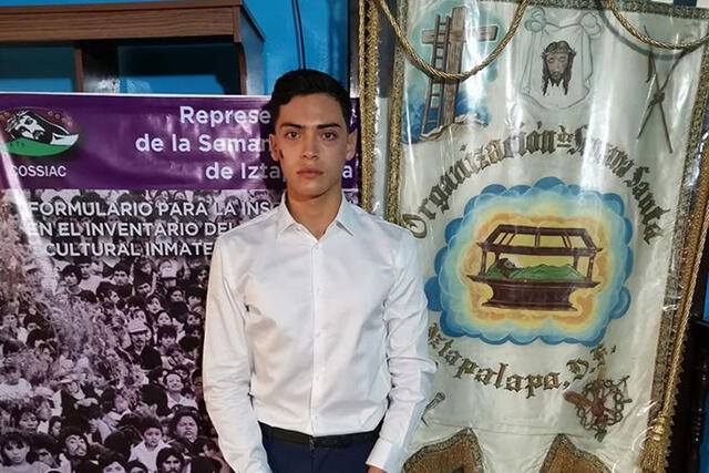 Mauricio Luna Reyes, de 19 años, es el Cristo de Iztapalapa 2020.
