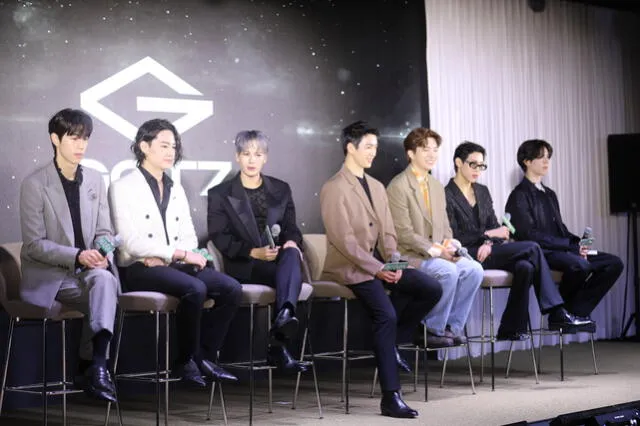 GOT7 en conferencia por su comeback con "NANANA". Foto: Warner vía Kpop Herald