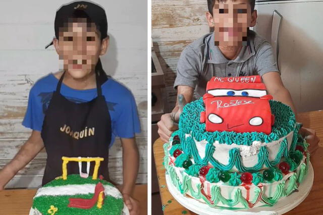 Wanda Nara le pidió a un niño que hiciera torta de cumpleaños para su hijo