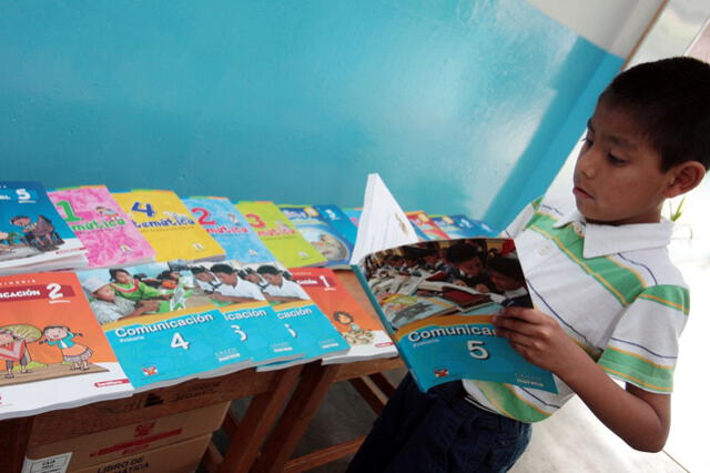 Al no contar con los recursos económicos necesarios, muchos padres de familia optan por comprar libros de segunda mano. Foto: Andina   