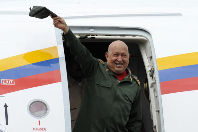Foto de los últimos años de Hugo Chávez. Foto: AFP   