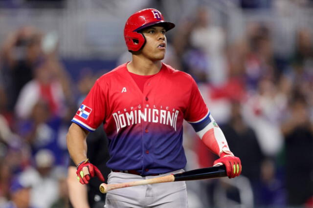 ¡Contra las cuerdas! República Dominicana urge de un triunfo, si es que aún quiere soñar con el campeonato del Clásico Mundial de Béisbol 2023. Foto: Megan Brigss/AFP