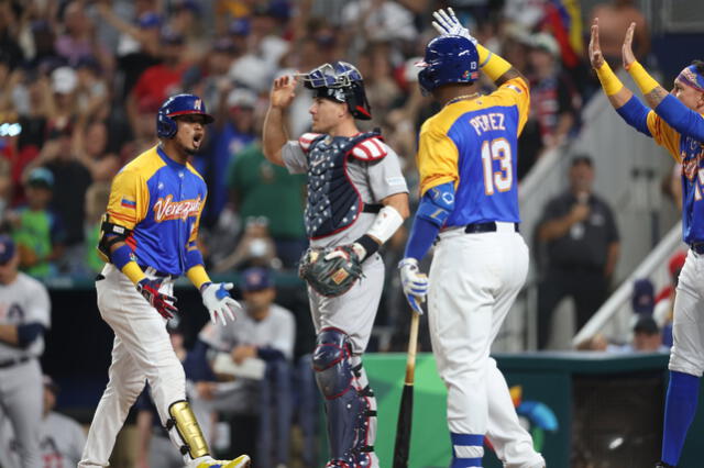 Estados Unidos venció a Venezuela 9-7 en los cuartos de final del Clásico Mundial de Béisbol 2023. Foto: WBC   